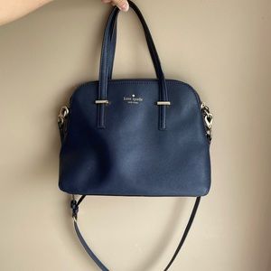 The perfect sized navy, Kate Spade purse!